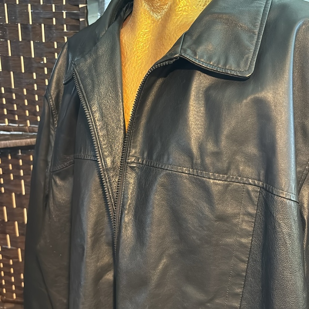 Vintage King Size Leather Coat